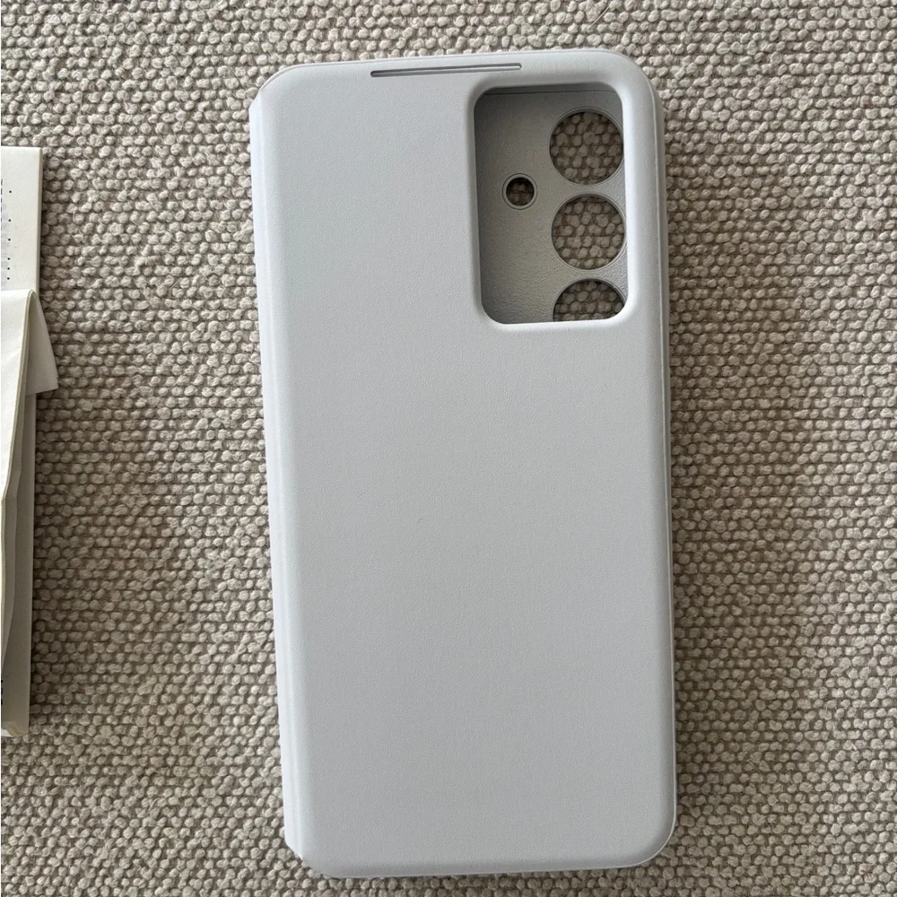 Genuine Samsung Galaxy S24+ S-View Wallet Phone Case - White